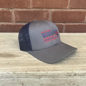 Gray and Navy Mesh Hat