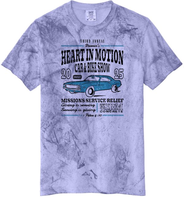 Heart in Motion 2025 Front of Tee
